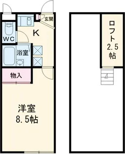 メインシティガーデン壱番館【1階】の間取り