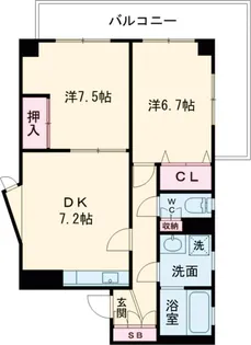 DELUX CON MOTO【2階】の間取り