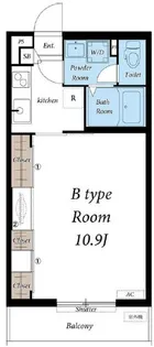 リブリ・ラヴェリテ妙典【203号室】の間取り