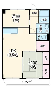クレール砂田【2階】の間取り
