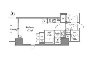 CORVAL大森【6階】の間取り