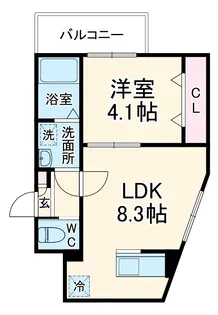 K me【2階】の間取り