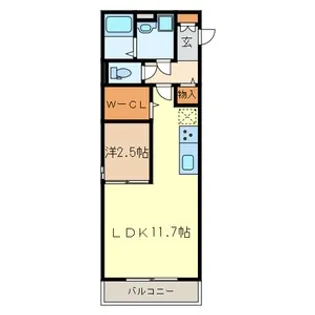 グランツ戸田【2階】の間取り