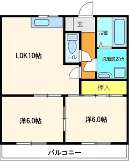 シェモア19【205号室】の間取り