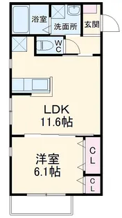 アネックス共和【1階】の間取り