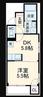 アルヴィータ元住吉【3階】の間取り
