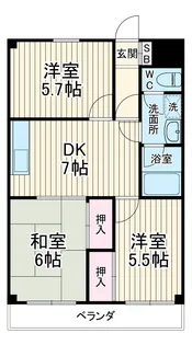 ハイグレードk【1階】の間取り