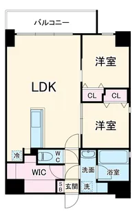 エルベコート梅田ウエスト【4階】の間取り