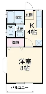 ルミエールⅡ【102号室】の間取り