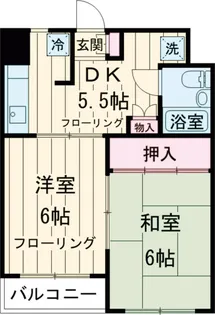 エクラン北沢【2階】の間取り