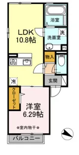FLAT TENJIN Ⅴ【2階】の間取り