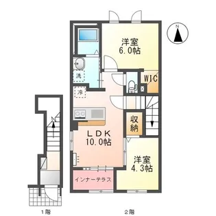 メゾン・ド・ユズ【2階】の間取り