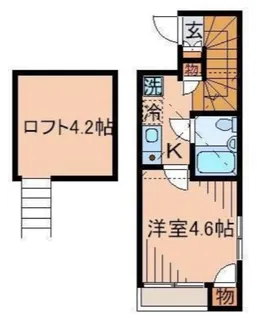 バーミープレイス中野富士見町【204号室】の間取り