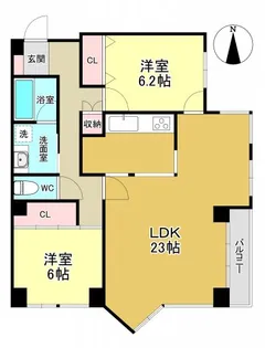 プリオール千里【3階】の間取り