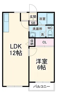 アパートメントハウスイマイ【2階】の間取り