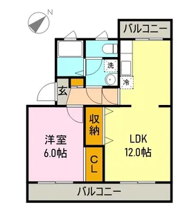 田子浦ベイピアⅡ【3階】の間取り