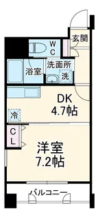 堂島プライマリーワン【501号室】の間取り