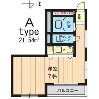クリーンリビング四条大宮【5階】の間取り