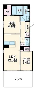 シャルム【101号室】の間取り