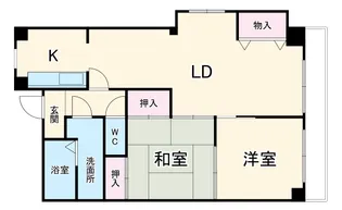 パルシティ西大路【8階】の間取り
