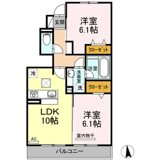 グラン・エノア【101号室】の間取り