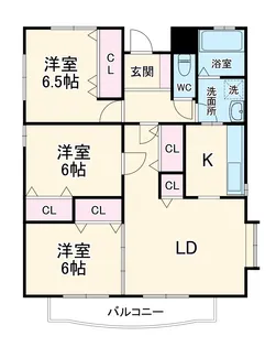 REGEN BOGEN【3B号室】の間取り