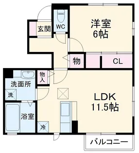 La Printemps【0101号室】の間取り