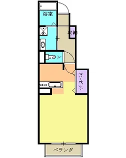 エクセル田中Ⅱ【1階】の間取り