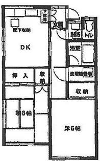 的場アパート【201号室】の間取り