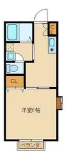 コーポ北澤Ⅲ【0203号室】の間取り