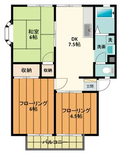 サンライフクレセントアレイ【1階】の間取り