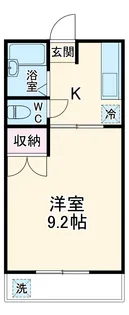 ハイツたけいB【5号室】の間取り