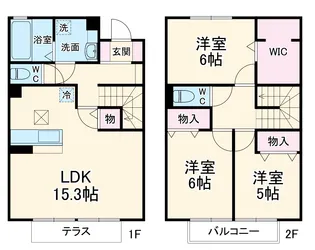EAST TOWN C【102号室】の間取り