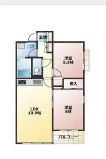 グランドール影取【1階】の間取り