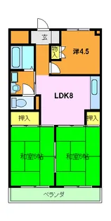 ベアーレ芳樹【1階】の間取り