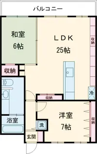 砧公園ヒミコマンション【6階】の間取り
