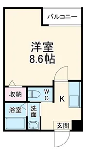 スプリングス壬生【1階】の間取り