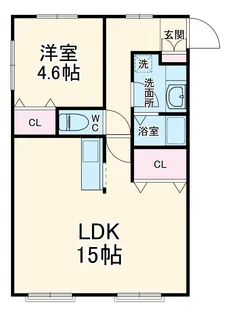 エクシブⅢ【1A号室】の間取り
