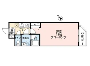 カツラガーデン【202号室】の間取り