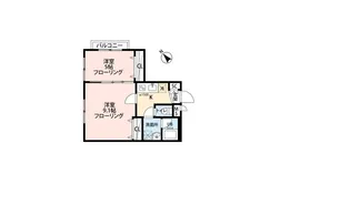 カツラガーデン【203号室】の間取り