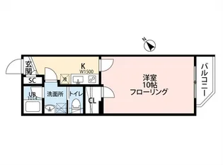 カツラガーデン【301号室】の間取り