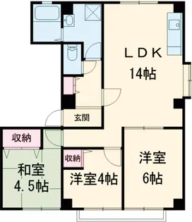 AQUAレジデンス八王子 第55【401号室】の間取り