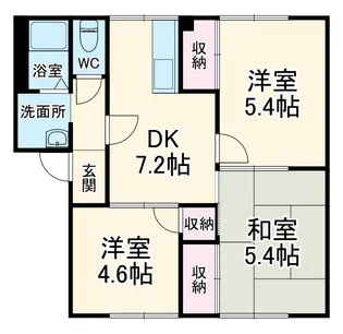 サンハイムⅠ【1階】の間取り