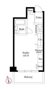 クレセントコート川崎【2階】の間取り