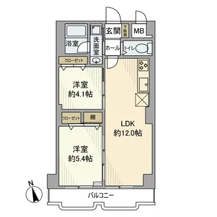 シャトレー町田ガーデン【4階】の間取り