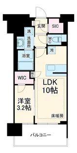 リニアゲートタワー名古屋【9階】の間取り