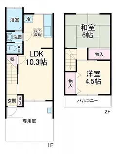 シルバーハイム【B号室】の間取り