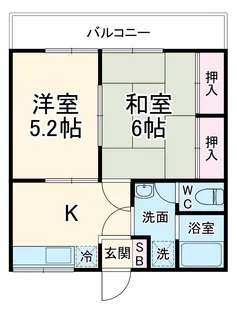 コーポ美和【2階】の間取り