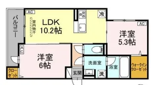 セレスティア谷中【201号室】の間取り