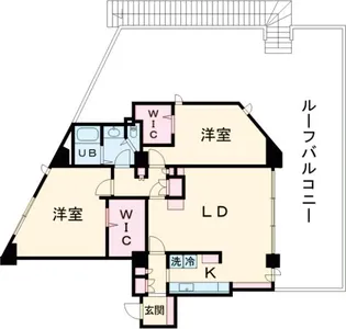 ヒルサイドレジデンス【302号室】の間取り